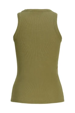 Jjxx Jxforest Str Sl Patch Rib Top 4925804 Green Moss