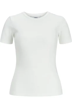 Hot Jjxx Jxfrankie Str Ss Rib Tee 4244251 Bright White