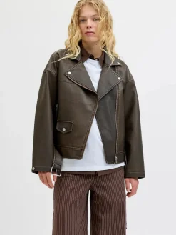 Best Jjxx Jxfrida Washed Biker Jkt Sn 4773973 Bracken Washed
