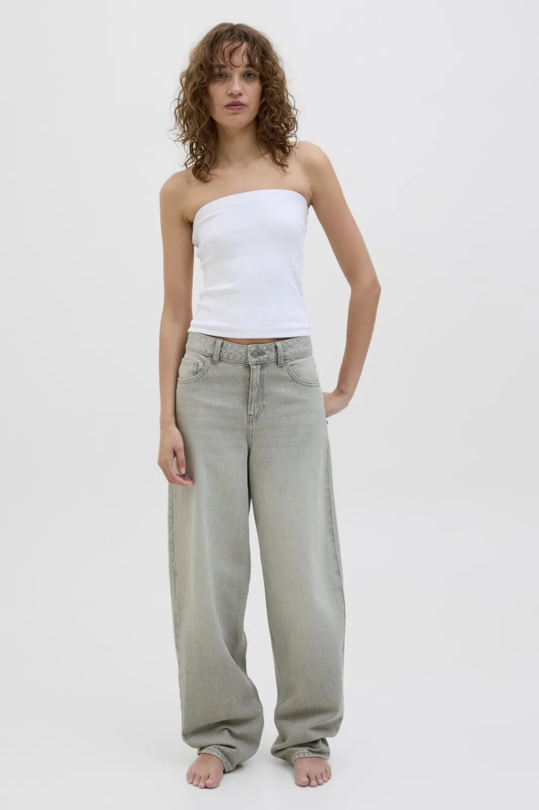 Clearance Jjxx Jxfuji Barrel Jeans R210 4716363 Light Grey Denim