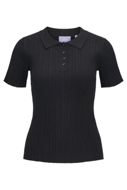 Clearance Jjxx Jxhadley Tight Ss Polo Knit 4791542 Black