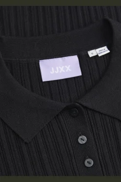 Clearance Jjxx Jxhadley Tight Ss Polo Knit 4791542 Black