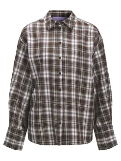 Jjxx Jxhailey Bella Flannel Ls Shirt Ln 4933177 Seal Brown Check