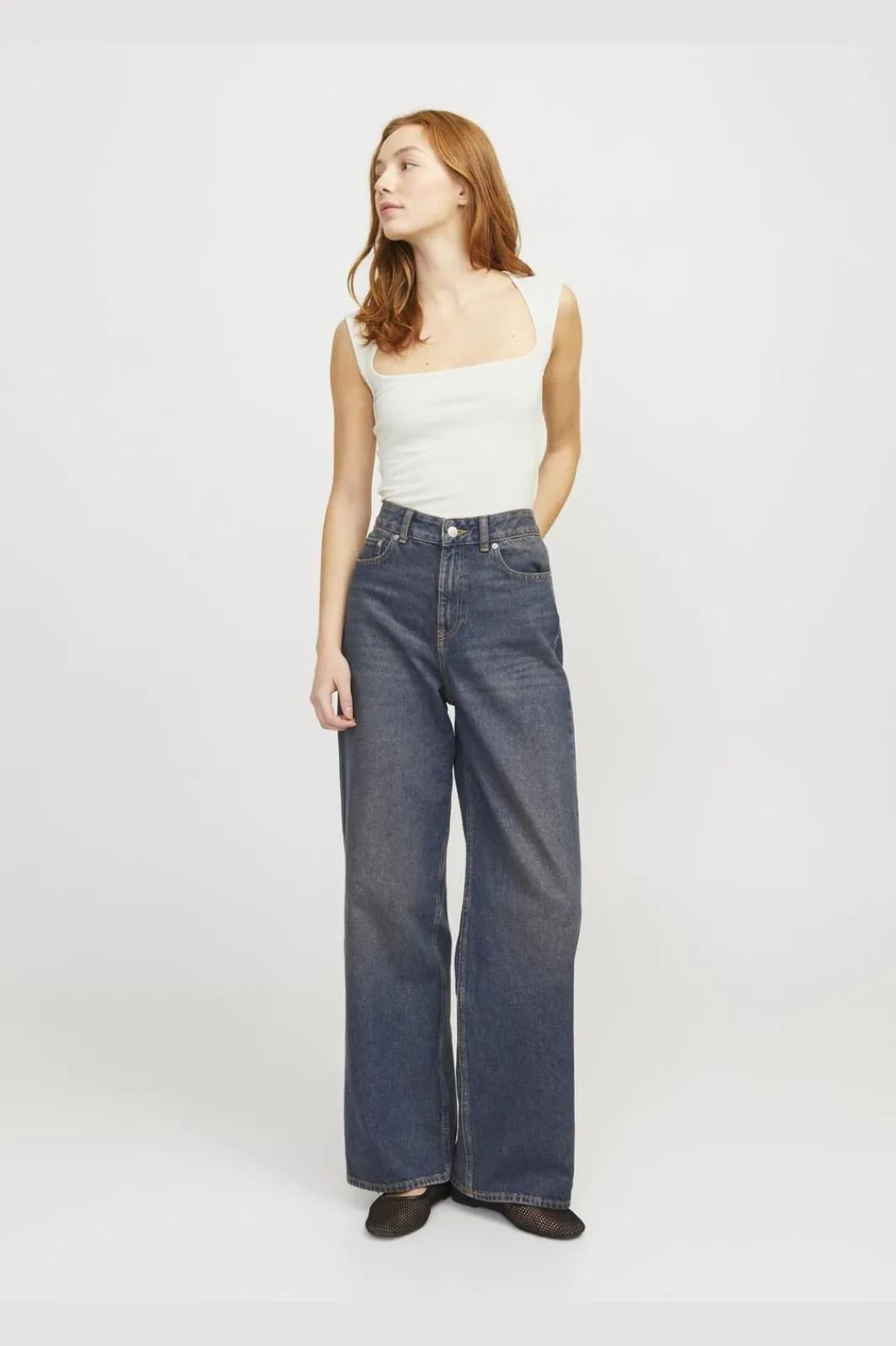 Outlet Jjxx Jxisabella Gigi Str Sl Top 4576219 Vanilla Ice