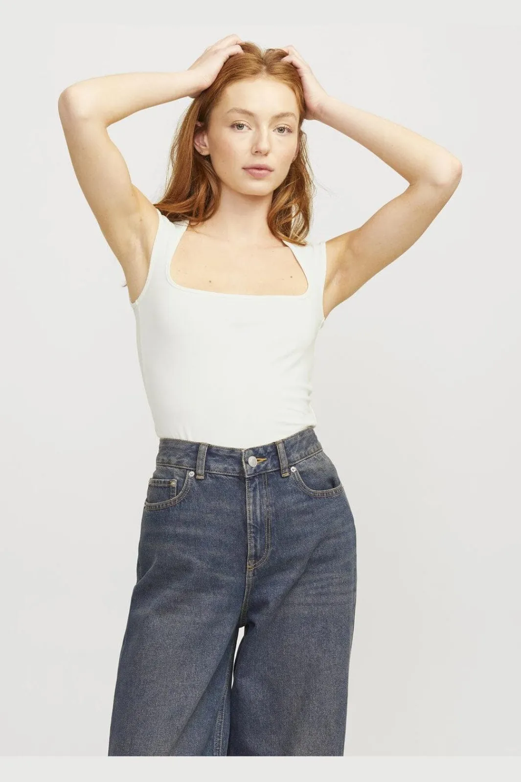 Outlet Jjxx Jxisabella Gigi Str Sl Top 4576219 Vanilla Ice