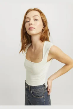 Outlet Jjxx Jxisabella Gigi Str Sl Top 4576219 Vanilla Ice