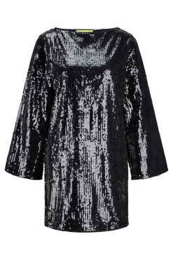 Outlet Jjxx Jxizzy Sequin Ls Dress 4885724 Black Sequin