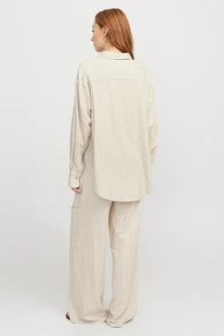 Online Jjxx Jxjamie Breeze Summer Ls Shirt Sn 4653032 Feather Gray Pinstripe