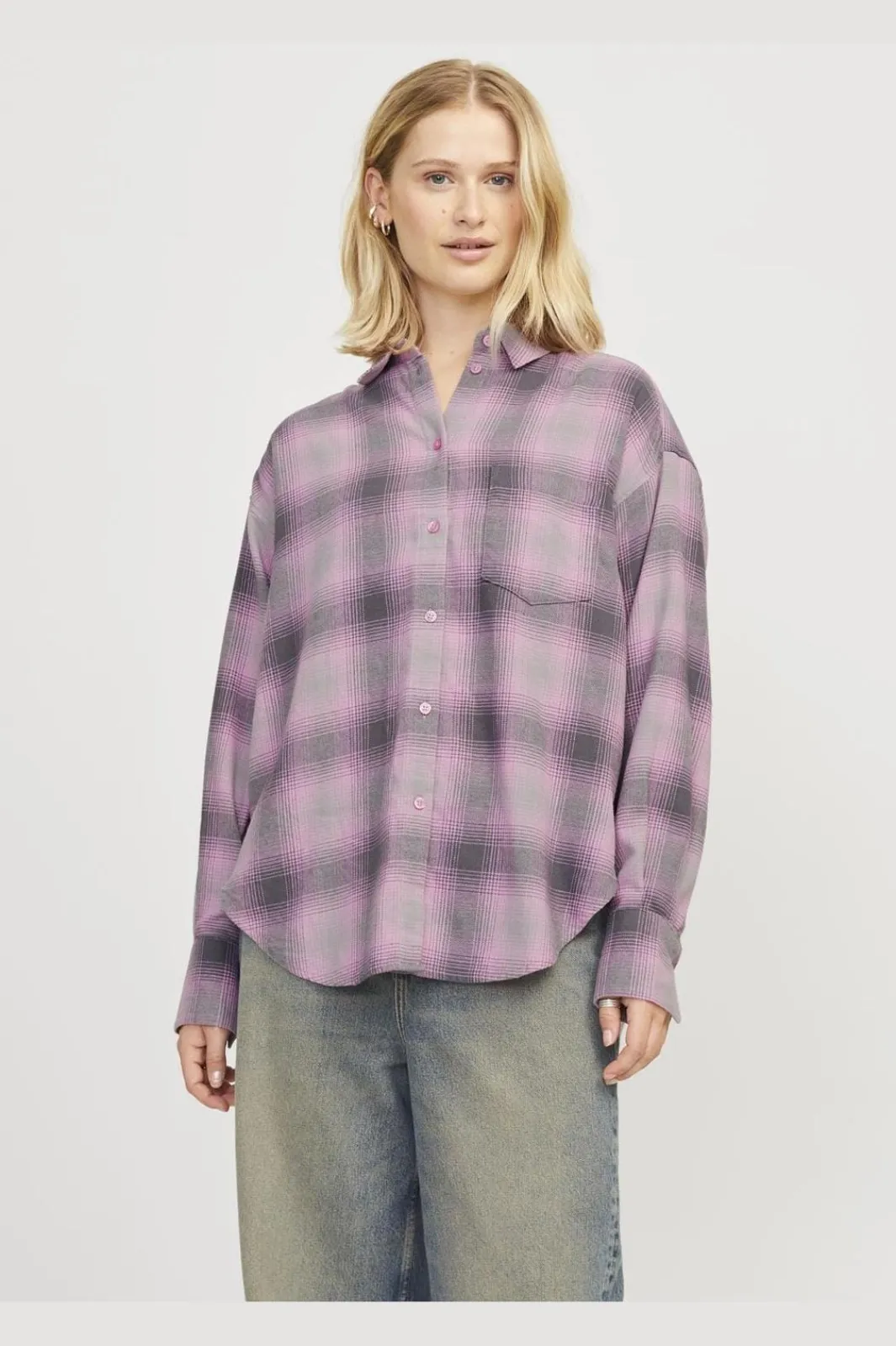 Hot Jjxx Jxjamie Flannel Ls Shirt 4650944 Moonlite Mauve Check