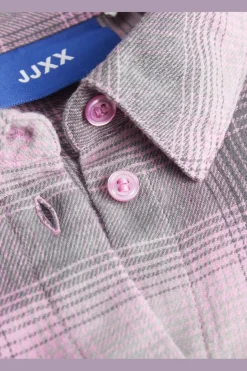 Hot Jjxx Jxjamie Flannel Ls Shirt 4650944 Moonlite Mauve Check