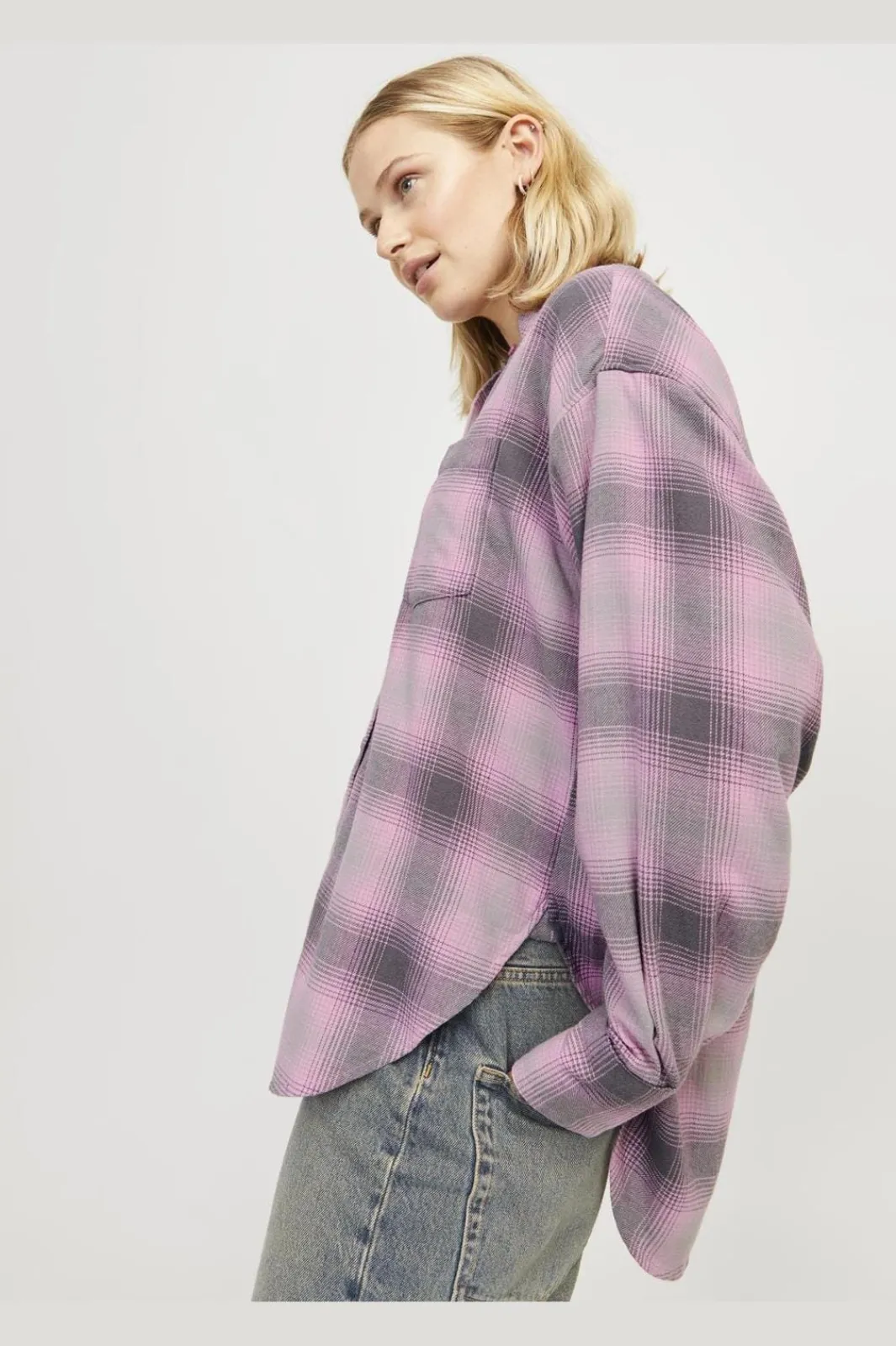 Hot Jjxx Jxjamie Flannel Ls Shirt 4650944 Moonlite Mauve Check
