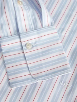 Sale Jjxx Jxjamie Ls Relaxed Poplin Shirt 4706947 Cashmere Blue Ea W. Red