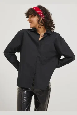 Best Jjxx Jxjamie Ls Relaxed Poplin Shirt 3859304 Black
