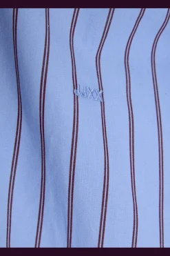 Sale Jjxx Jxjamie Ls Relaxed Poplin Shirt 4903188 Vista Blue Cabernet
