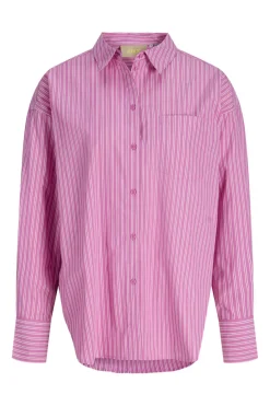 Sale Jjxx Jxjamie Ls Relaxed Poplin Shirt 4903184 Fiji Flower White