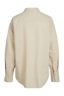 New Jjxx Jxjamie Ls Rlx Linen Blend Shirt Sn 4388900 Cement