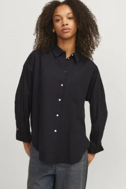 Jjxx Jxjamie Ls Rlx Linen Blend Shirt Sn 4493799 Black
