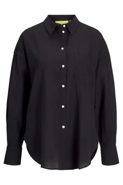 Jjxx Jxjamie Ls Rlx Linen Blend Shirt Sn 4493799 Black
