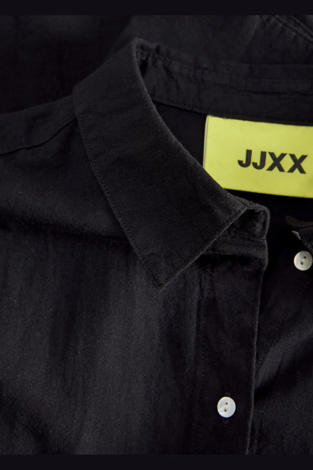 Jjxx Jxjamie Ls Rlx Linen Blend Shirt Sn 4493799 Black