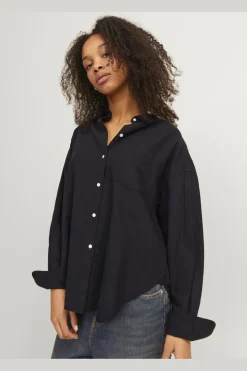 Jjxx Jxjamie Ls Rlx Linen Blend Shirt Sn 4493799 Black
