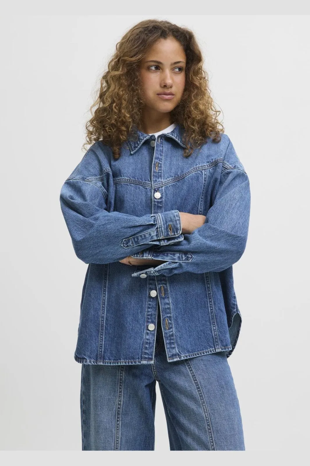 Hot Jjxx Jxjamila Ls Denim Overshirt R282 Ln 4825649 Medium Blue Denim