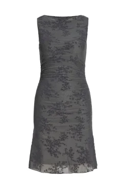 Hot Jjxx Jxjasmin Minna Flock Sl Dress Ln 5034522 Steel Gray