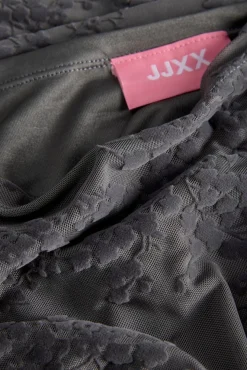 Hot Jjxx Jxjasmin Minna Flock Sl Dress Ln 5034522 Steel Gray