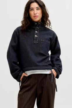 Discount Jjxx Jxlaila Ls Denim Pullover R326 4998826 Dark Blue Denim