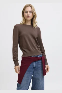 New Jjxx Jxlayla Comfy Ls Crew Neck Knit Ln 4933790 Bracken