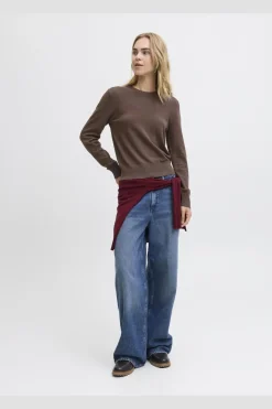 New Jjxx Jxlayla Comfy Ls Crew Neck Knit Ln 4933790 Bracken
