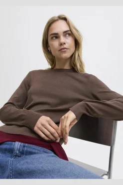 New Jjxx Jxlayla Comfy Ls Crew Neck Knit Ln 4933790 Bracken