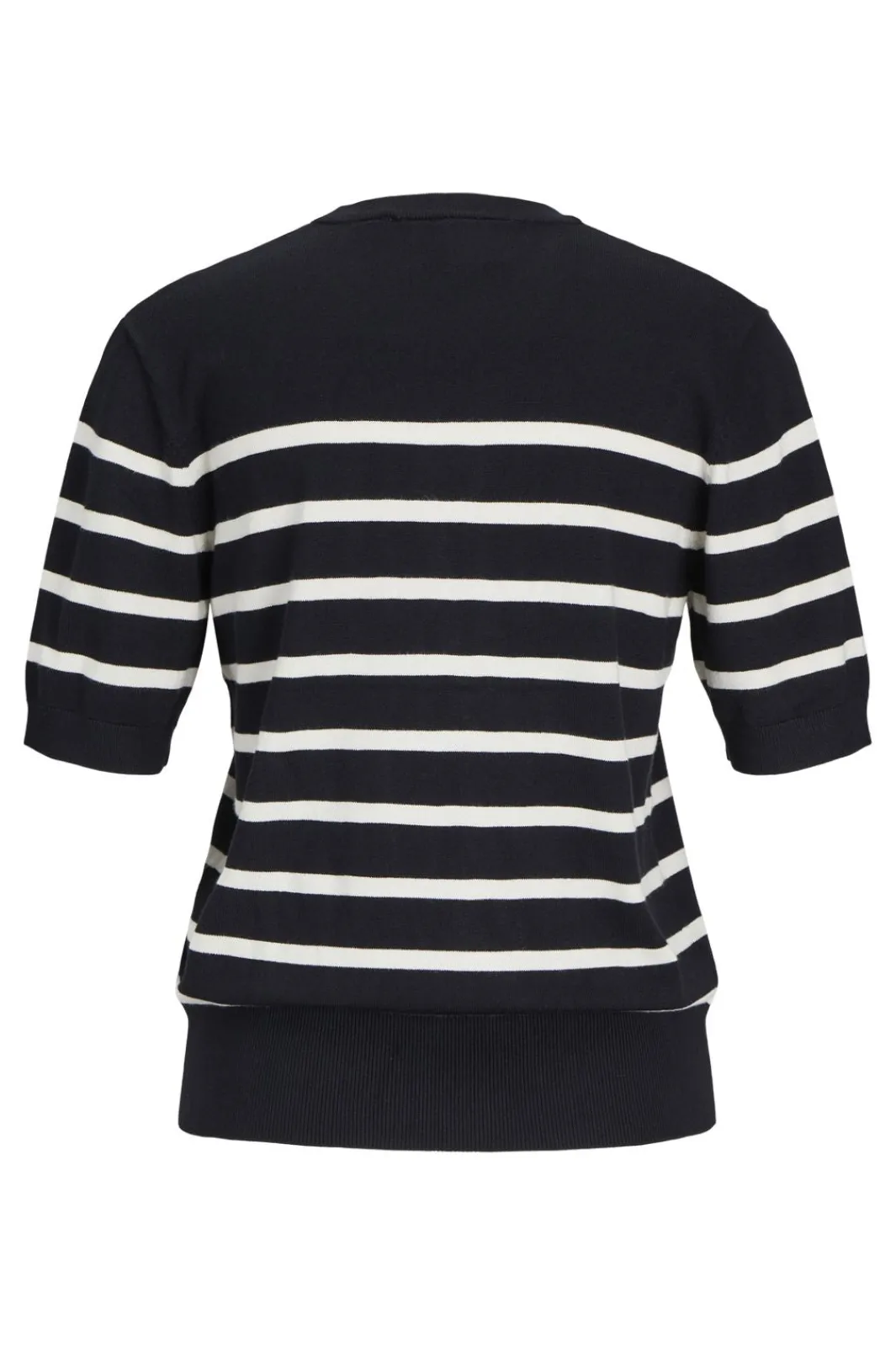 Clearance Jjxx Jxlayla Comfy Ss Knit 4480602 Black /Vanilla Ice