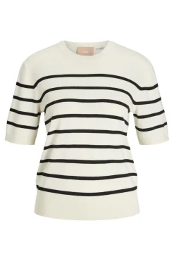 Discount Jjxx Jxlayla Comfy Ss Knit 4550749 Vanilla Ice /Black