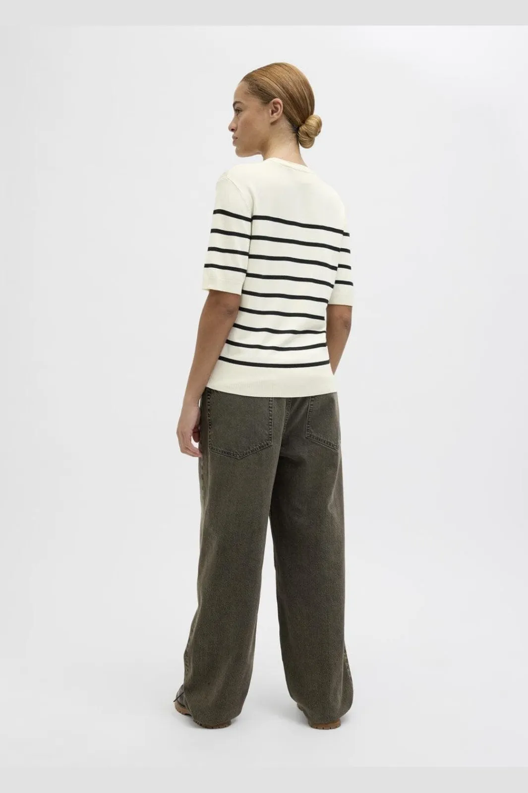Discount Jjxx Jxlayla Comfy Ss Knit 4550749 Vanilla Ice /Black
