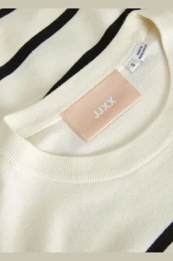 Discount Jjxx Jxlayla Comfy Ss Knit 4550749 Vanilla Ice /Black