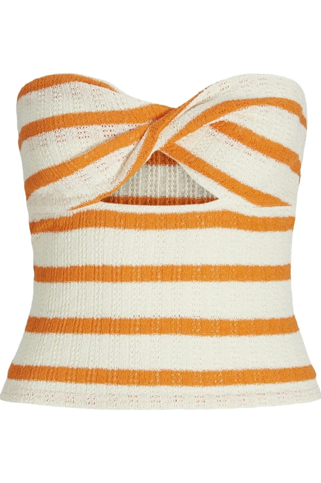 Hot Jjxx Jxlinnea Bandeau Twist Top 4759377 Persimmon Orange Vanilla Ice