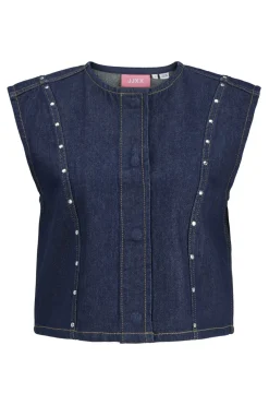 Discount Jjxx Jxmae Waistcoat R295 4870072 Dark Blue Denim