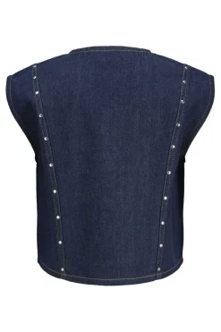 Discount Jjxx Jxmae Waistcoat R295 4870072 Dark Blue Denim