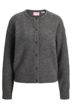 Hot Jjxx Jxmatilda Wool Blend Cardigan Knit 4898052 Dark Grey Melange