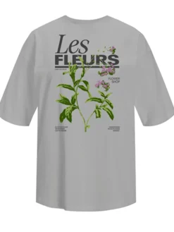 Jjxx Jxmillow Loose Ss Tee 4810440 Ultimate Grey Les Fleurs