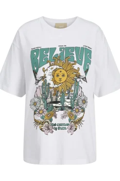 New Jjxx Jxmillow Loose Ss Tee 4816290 Bright White Believe