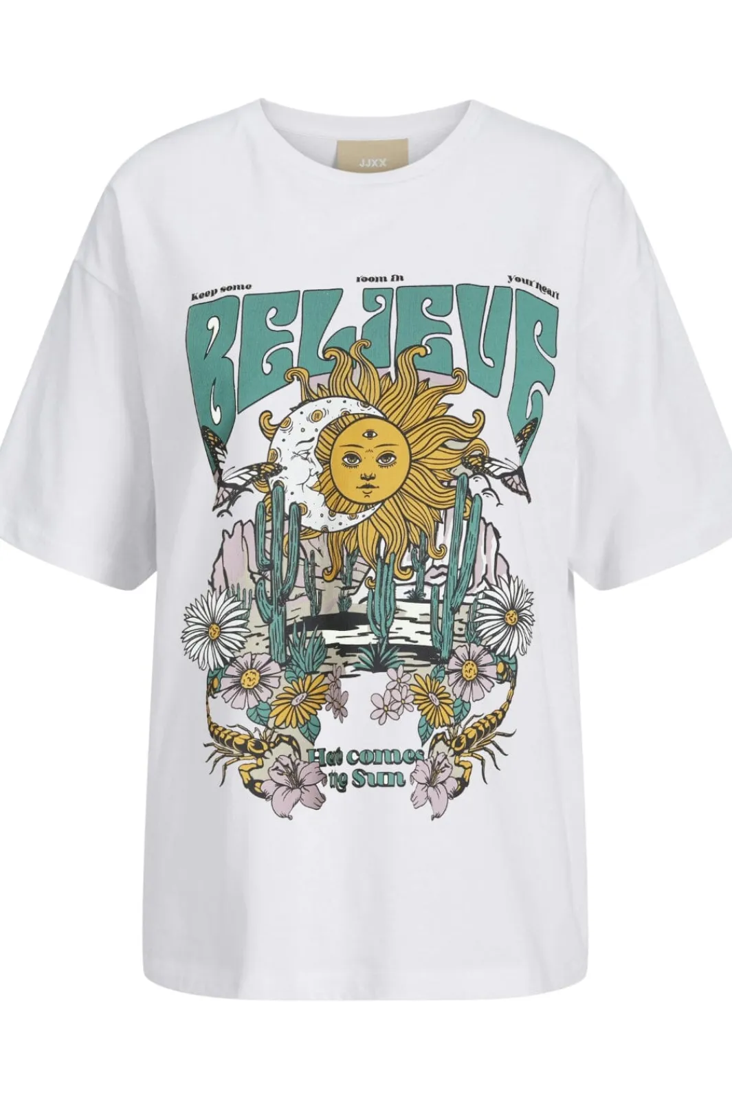 New Jjxx Jxmillow Loose Ss Tee 4816290 Bright White Believe