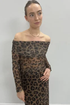 Best Jjxx Jxminna Mesh Ls Off Shoulder Top 4693341 Tigers Eye Leo