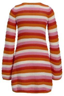 Sale Jjxx Jxrory Dress Knit 4777533 Persimmon Orange /Multi Color
