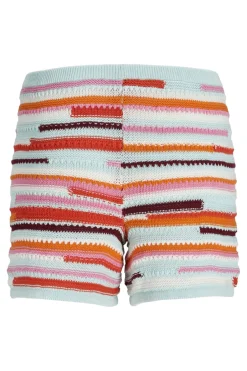 Best Jjxx Jxrory Shorts Knit 4771685 Persimmon Orange /Muliti Color
