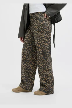 Online Jjxx Jxsarah Wide Pant Sn 4702530 Cornstalk Leopard