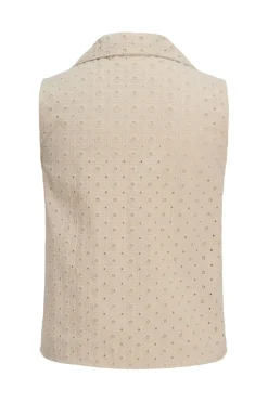 Online Jjxx Jxselma Broderie Anglaise Zip Top 4765359 Fog