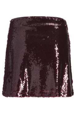Jjxx Jxsia Tara Sequin Mini Skirt 4858385 Cabernet