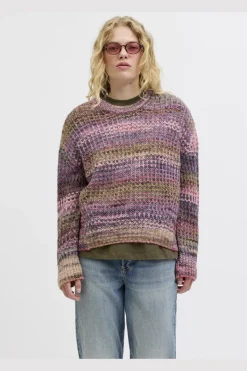 Jjxx Jxsimone Space Dye Crew Neck Knit Sn 4809111 Cabernet /Multi Space Dye