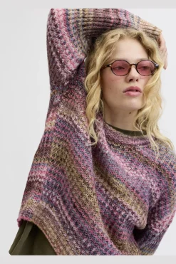Jjxx Jxsimone Space Dye Crew Neck Knit Sn 4809111 Cabernet /Multi Space Dye